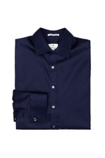 GANT DIAMOND G Persian Blue Plain Sateen Fitted Shirt 384205 Size 39 M