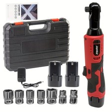 45 Nm high torque, 3/8 inch portable cordless electric ratchet wrench set
