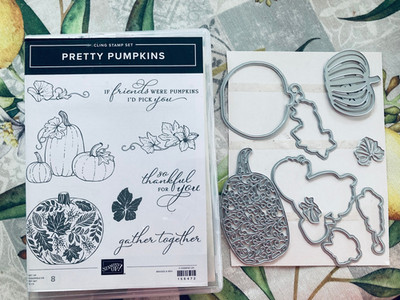 Stampin Up Stempelset Pretty Pumpkins mit Stanzenset