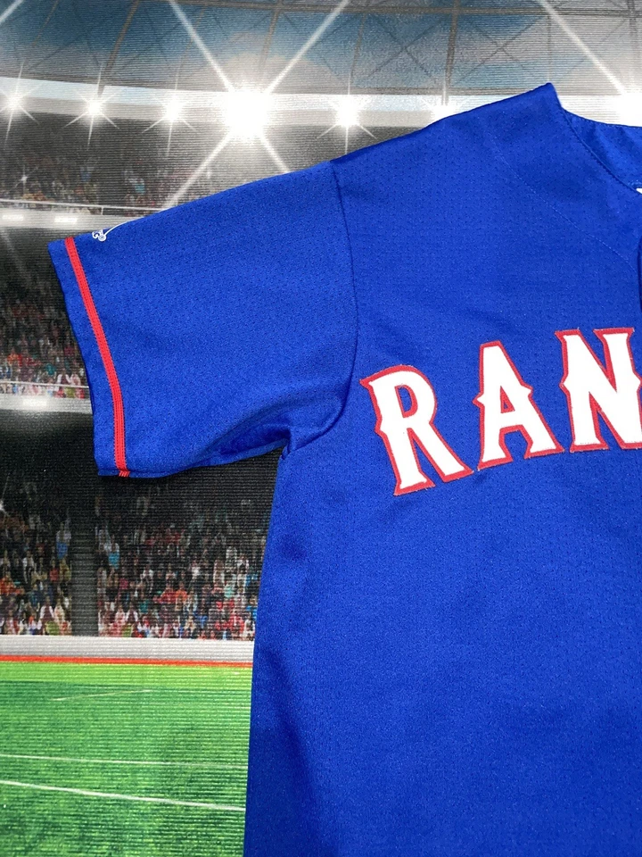 Majestuosa camiseta vintage de los Texas Rangers Alfonso Soriano #12 talla grande usada Foto 4 de 4