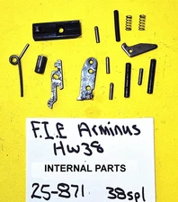 Arminius FIE  HW 38 INTERNAL PARTS AND FRONT SIGHT 38 SPECIAL 25-871