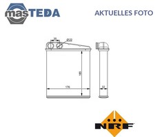 54271 WÄRMETAUSCHER INNENRAUMHEIZUNG VORNE NRF FÜR AUDI A3,TT,Q3,8PA,8P1,8U