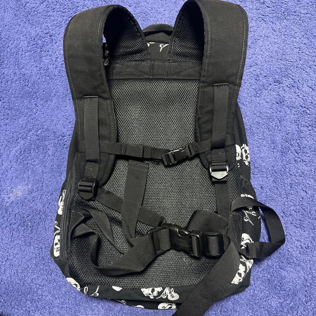 THRASHER Backpack Skull Guitar pattern Black Auth… - image 21