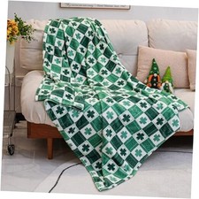 St. Patrick's Day Throw Blanket for Women - St. Patrick's Day Decor Green