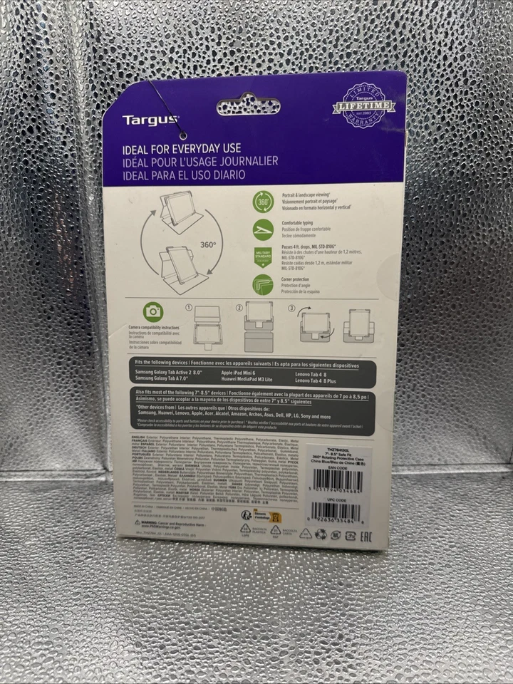 Targus THZ78413GL 7''-8.5" Rotating Tablet Case - See Pics - Image 2 of 4