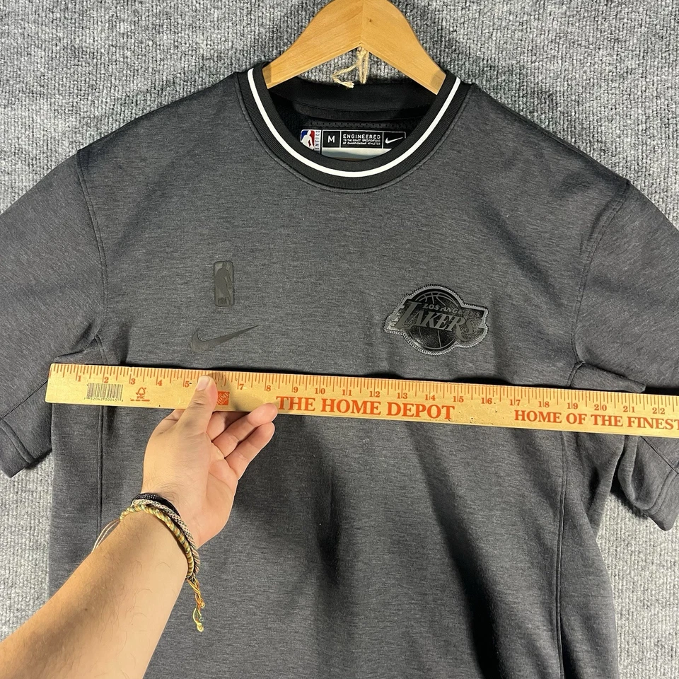 Nike NBA LA Lakers Dri-Fit Black Warm Up Shooting Shirt / Shorts Men Medium Gray - Image 4 of 4