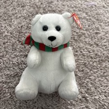 Ty Beanie Baby SNOWDROP THE HOLIDAY POLAR BEAR 6" PLUSH NEW