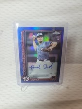 2025 Topps Chrome Update Series Brad Lord Rookie Auto Blue Refractor 118/150 RC