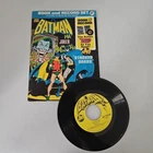 Vintage 1975 Batman Joker Book And Record Set PR-27 Power Records Stacked Cards