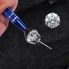 2 Pcs Stainless Steel Jewelry Tweezer Pick Up Tool For Fine Crafts