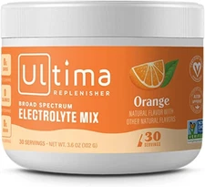 Ultima Replenisher Electrolyte Mix Orange 30 servings 3.6 Ounces