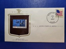 Boston Tea Party Historic Stamps Of America FDC 2007 First Day Cover 8ç 1973 
