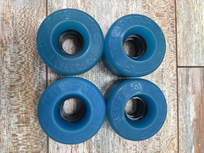 Vintage 1980s Kryptos Skateboard Wheels Set Of 4 Blue Black Kryptonics New Nos!