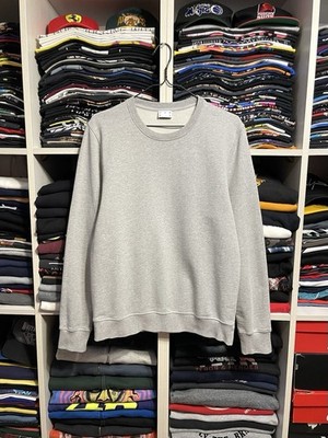 Asket Basic Cotton Sweatshirt Crewneck Size M Gray