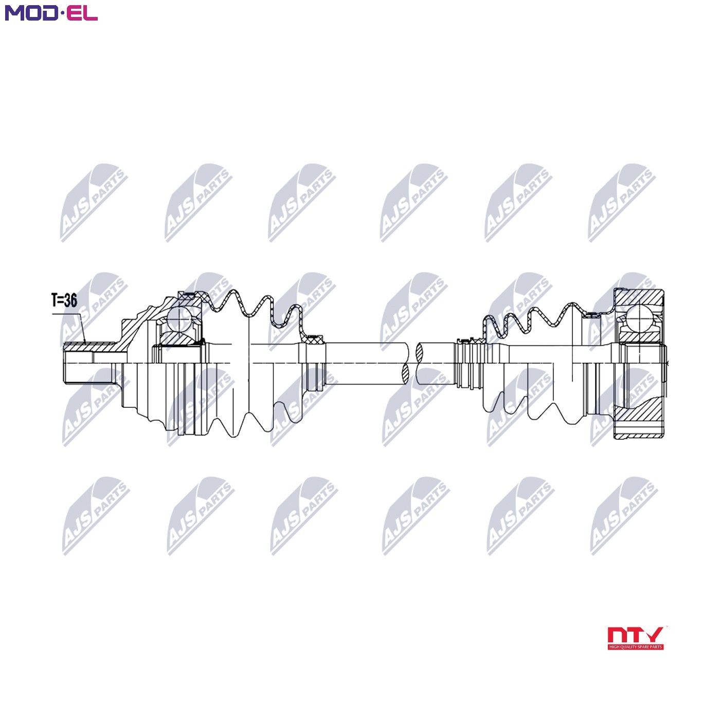 N.T.Y. NPW-AU-104.NTY Drive Shaft for AUDI,SKODA,VW - Image 9