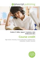 Frederic P. Miller (U. A.) | Course Credit | Taschenbuch | Englisch (2026)