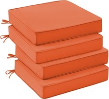 Outdoor Chair Cushions Set of 4 Water Resistant Patio Seat Cushions