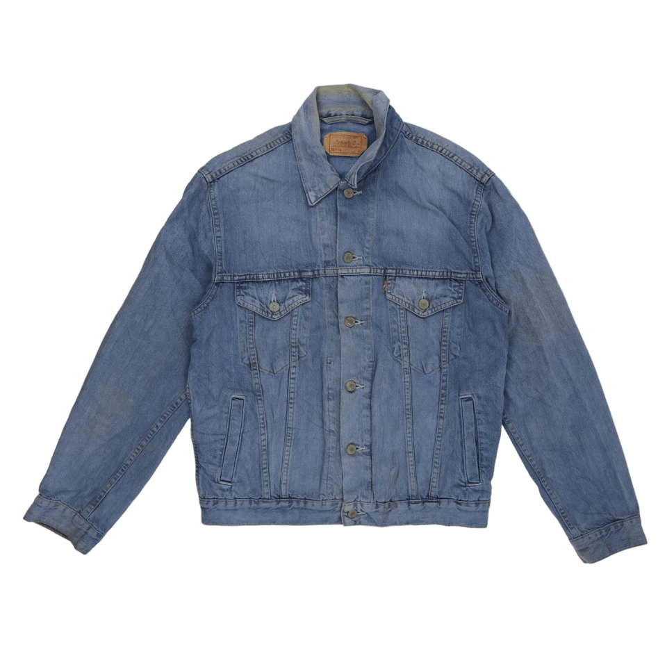 Levi Strauss & Co Levi's Trucker Blue Denim Jean Jacket XL Button 72510, photo 1 of 5