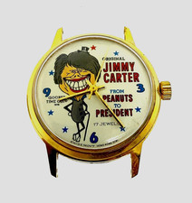 Vintage Jimmy Carter 1976 Political Watch – Goober Time Co – 17J – Running