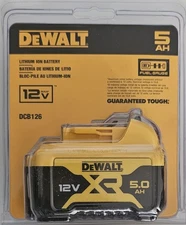 NEW GENUINE DEWALT 12V MAX DCB126 5Ah Lithium-Ion Battery - FREE SHIP
