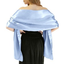 MLMW Shawls and Wraps for Evening Dresses Satin Shawl Wraps for Women Extra L...