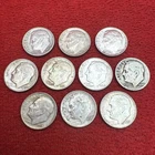 ✨ Storage Find ✨ Lot of 10 Silver Roosevelt Dimes 90% Silver Mixed Dates
