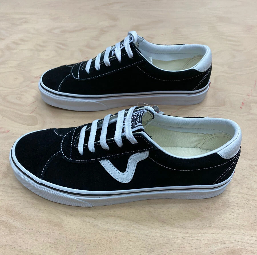 Vans Suede Vans Sport Black White Old Skool Mens | eBay