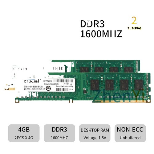 16GB 2x8GB PC3-12800U GIGABYTE GA-X79-UP4 GA-Z87-HD3 GA-Z97X