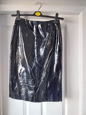P119 Pvc Skirt Size 8 By Topshop