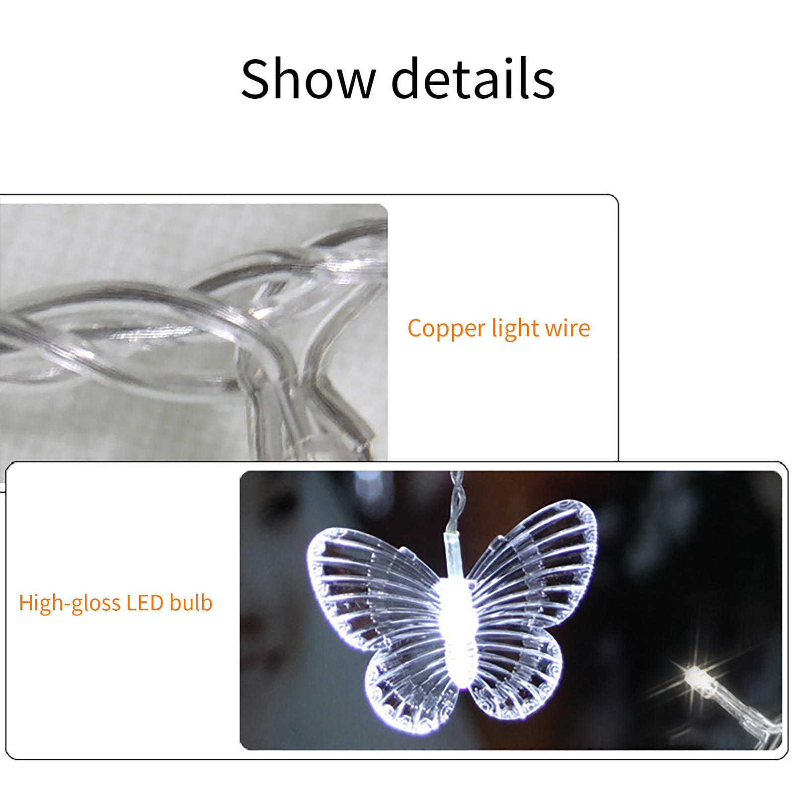 Butterfly Led Light Flickerfree Soft Light Holiday Festive Butterfly