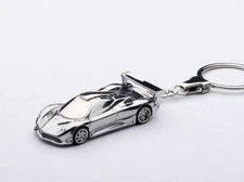 Autoart Pagani Zonda R Car Keychain Chrome