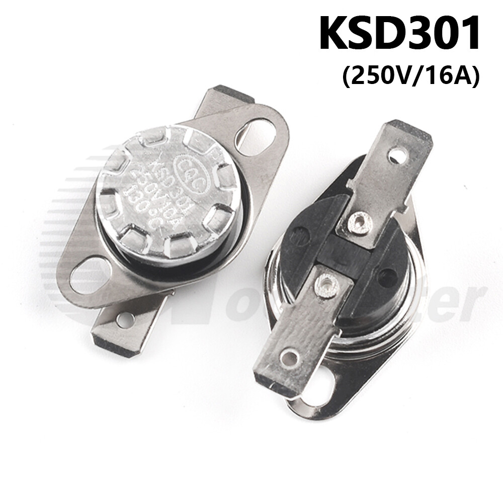 16A 125V Temperature Control Switch Bimetal Ksd301 Thermostat For Electric Water Heater