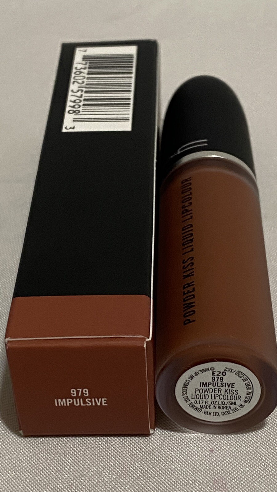 MAC Powder Kiss Liquid Lipcolour Shade 979 IMPULSIVE .17oz / 5ml New In