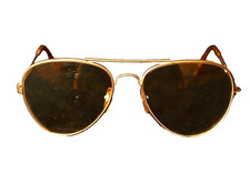 V008 Aviator Eyeglasses Frame Oversize Metal Glasses Vintage 'Frame Only' Rare