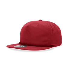 Decky Unisex 5 Panel High Profile Relaxed Cotton Blend Rope Hat - 6032