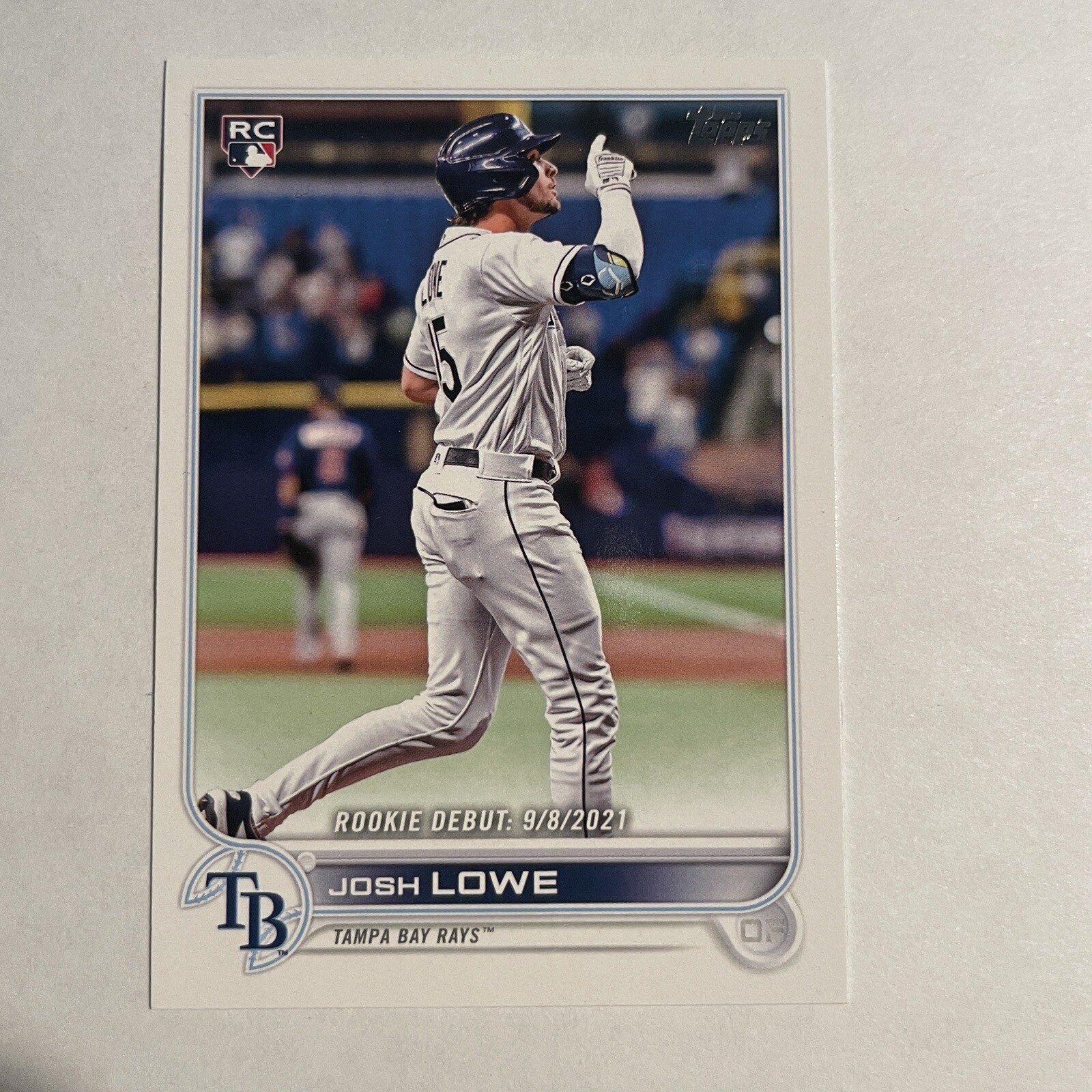 2022 Topps Update Josh Lowe Rookie Debut RC #US287 Tampa Bay Rays