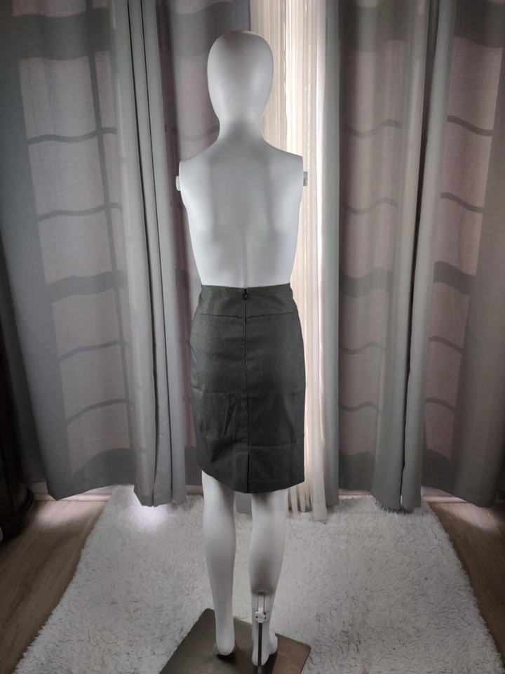 APT. 9 Women's The Torie Gray Pencil Back Zip Midi Skirt. Size 10 - Image 3 of 4
