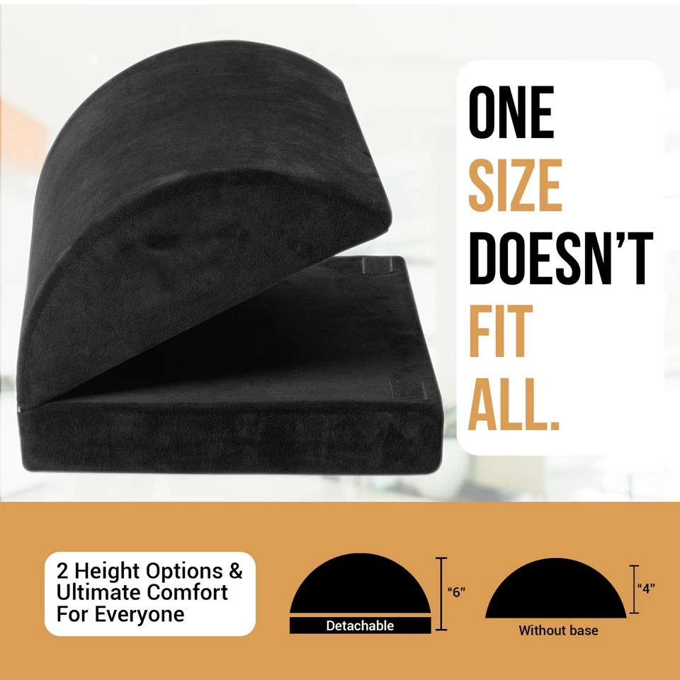 Adjustable Foot Rest – Memory Foam Cushion for Office & Home, Non-Slip Base - Image 3 of 4