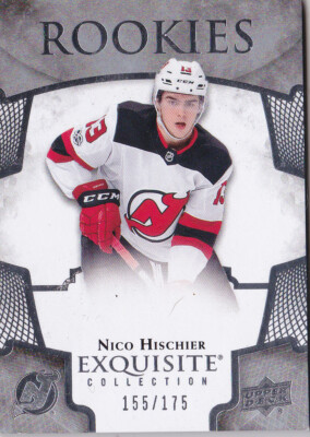 17-18 UD Exquisite Nico Hischier /175 Rookie NJ Devils Rookies
