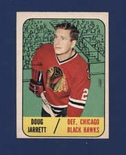 1967-68 Topps DOUG JARRET #112 Nrmt CHICAGO BLACKHAWKS