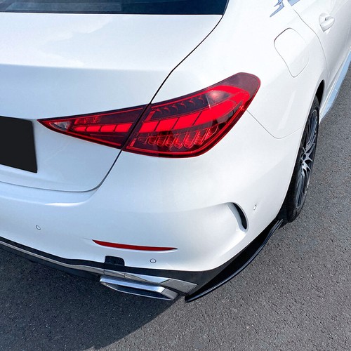 For Benz W206 C200 C260 C300 AMG 2022+ BLK Rear Bumper Side Corner Splitter Trim - Picture 5 of 6