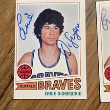 ERNIE DIGREGORIO SIGNED 1977 Topps Card #131  Autograph  Braves COA Proof