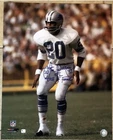 Lem Barney Autograph signed 16x20 photo with Holder "NFL Hall of Fame 92"