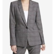 NWOT DKNY Women s Gray strip blazer, size 2
