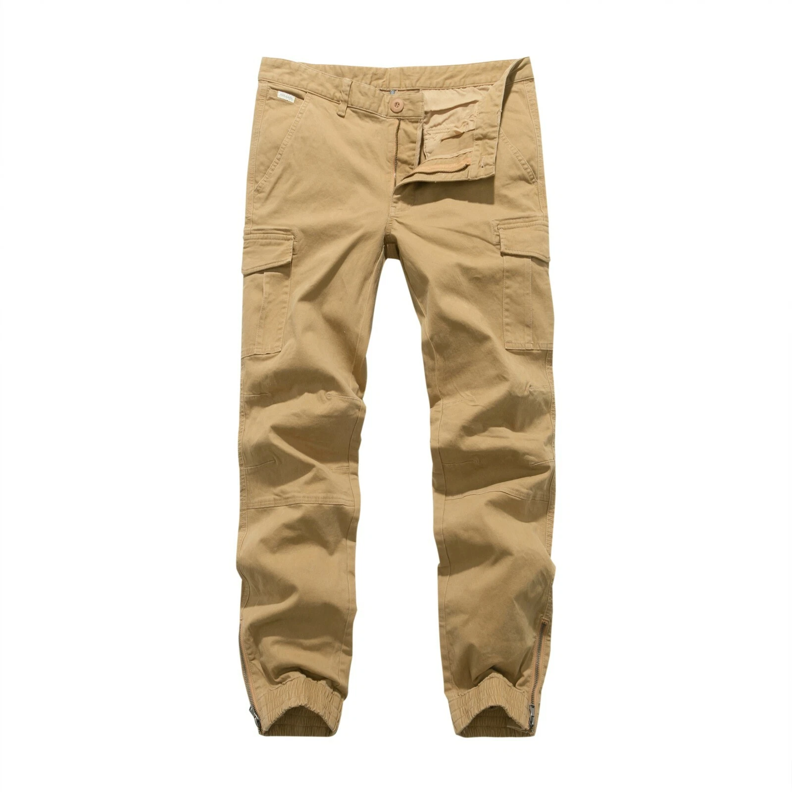 FOX JEANS Men's Abbott Stretch Drill Work Cargo Cuffed Jogger Pants Size 32-40