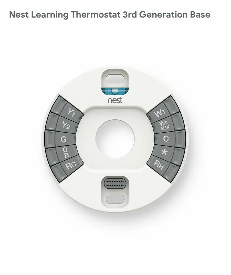 Black Google Nest 3rd Generation Learning Programmable Thermostat Kit T3016US - Image 2 of 4