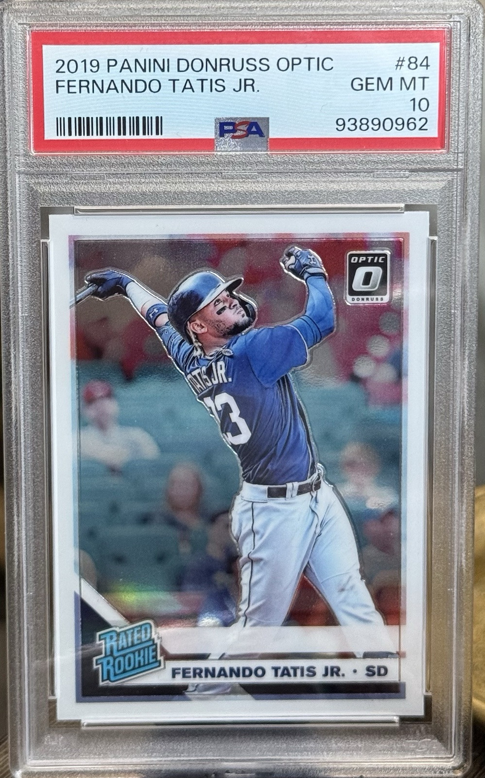 Fernando Tatis Jr RATED ROOKIE 2019 Donruss Optic Baseball #84 PSA 10 Gem Mint