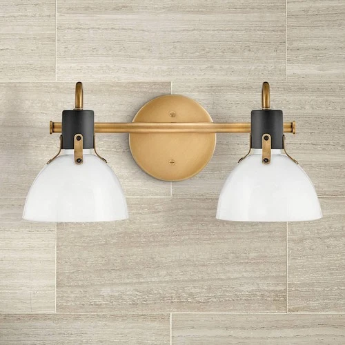 Hinkley Argo 7 1/2" High Heritage Brass 2-Light Wall Sconce - Picture 1 of 10