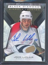 2025-26 Upper Deck Black Diamond JOHN LECLAIR #BDL-JL Diamond Legends Patch Auto
