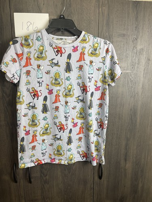 #ad Cakeworthy The Simpsons All Over Character Print Graphic T Shirt Adult Medium $24.99